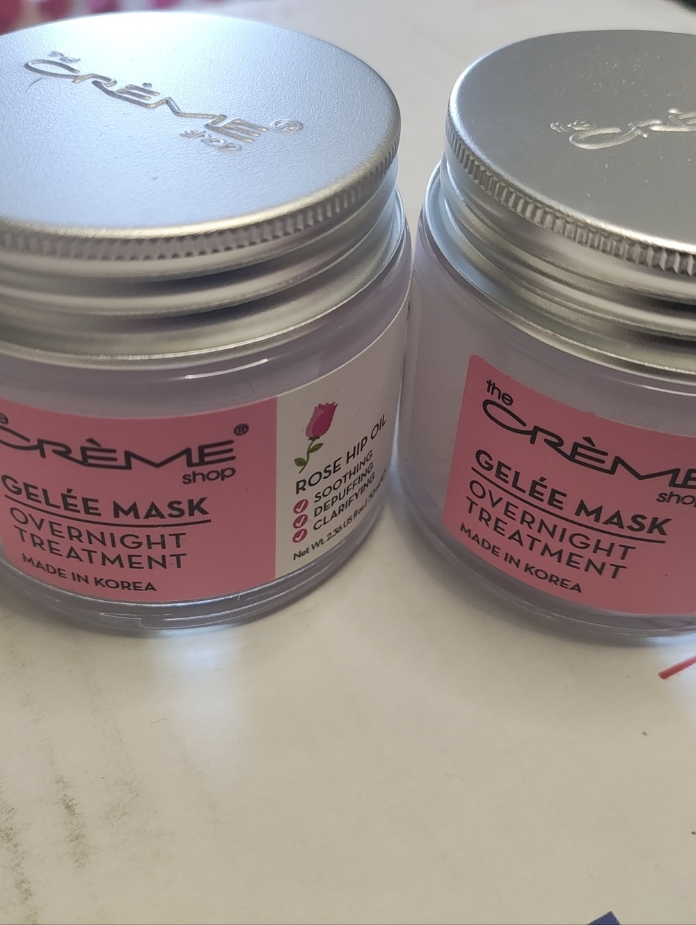 The Creme Shop  Gelée Mask Overnight Treatment - Rose Hip Oil (2pk)